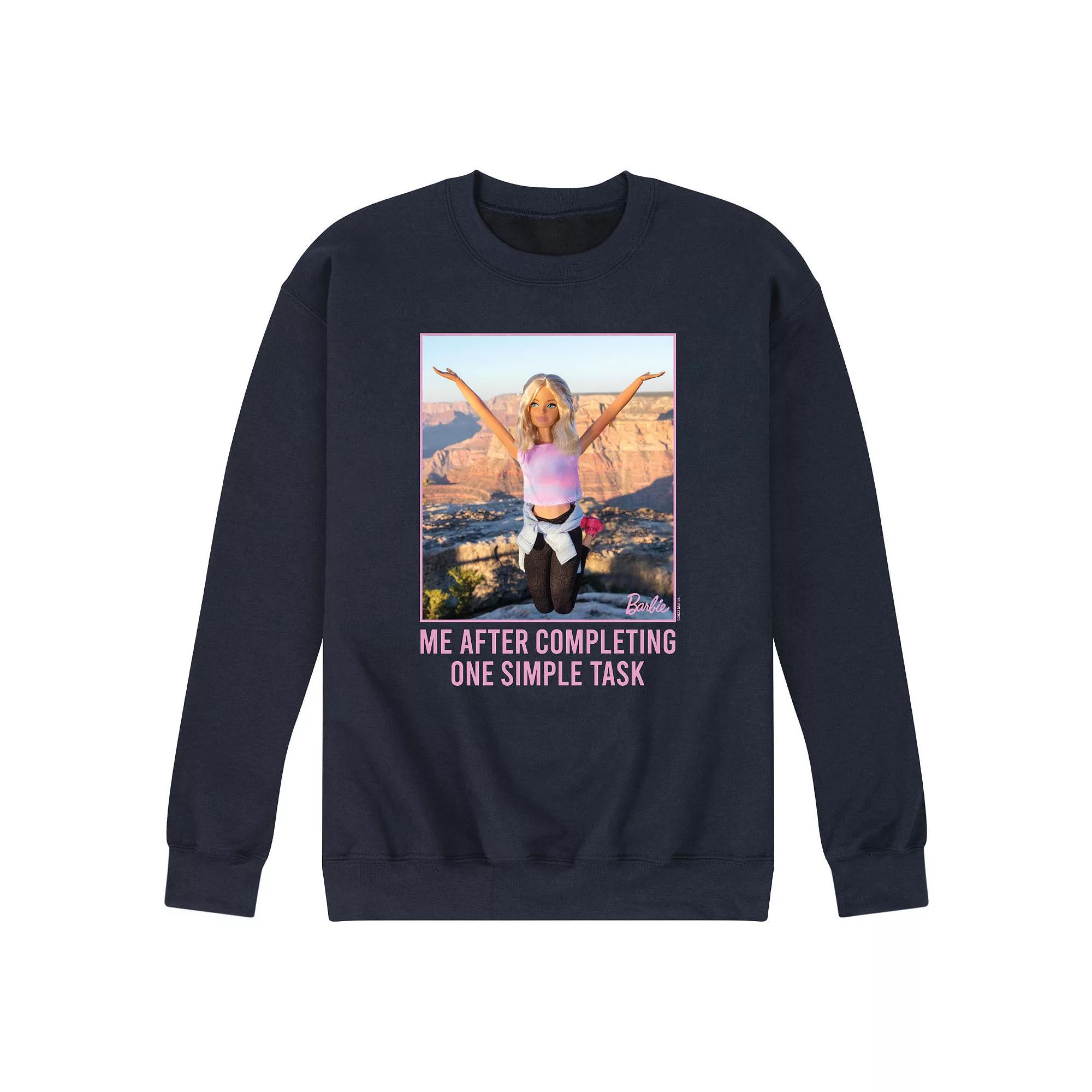 Men's Barbie® One Simple Task Fleece Sweatshirt,  Product Image
