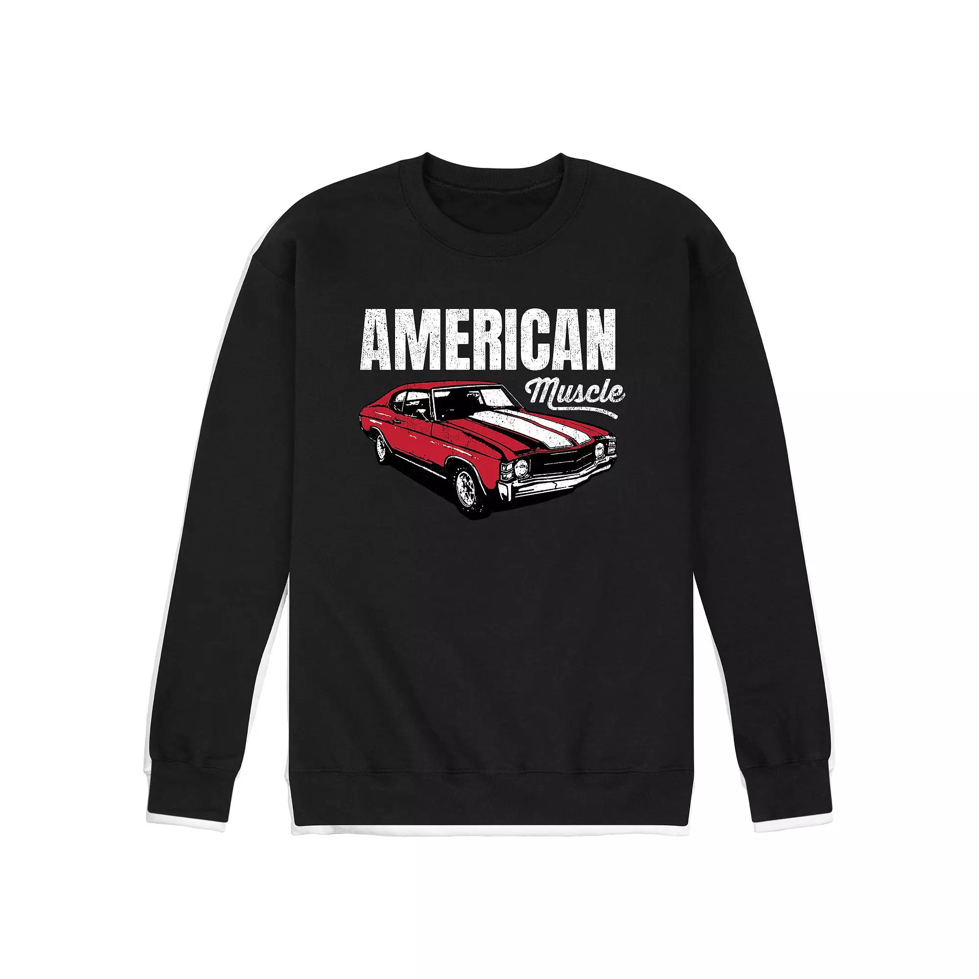 Men's American Muscle Graphic Fleece Sweatshirt,  Product Image