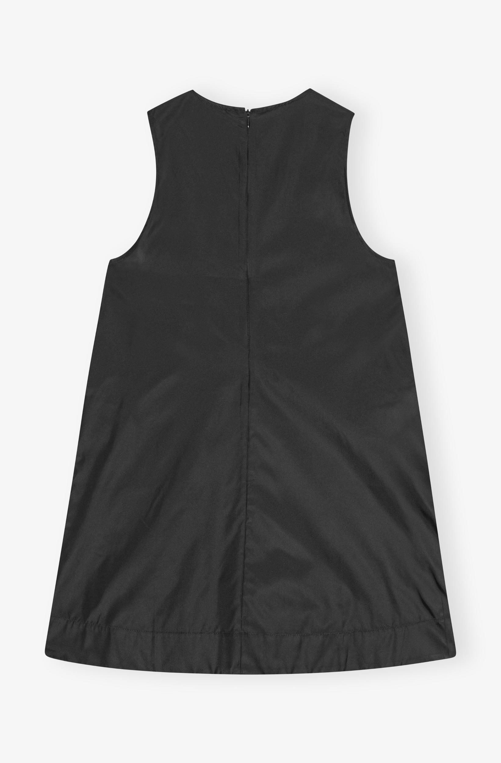 Black Duchesse Nylon Mini Dress Product Image