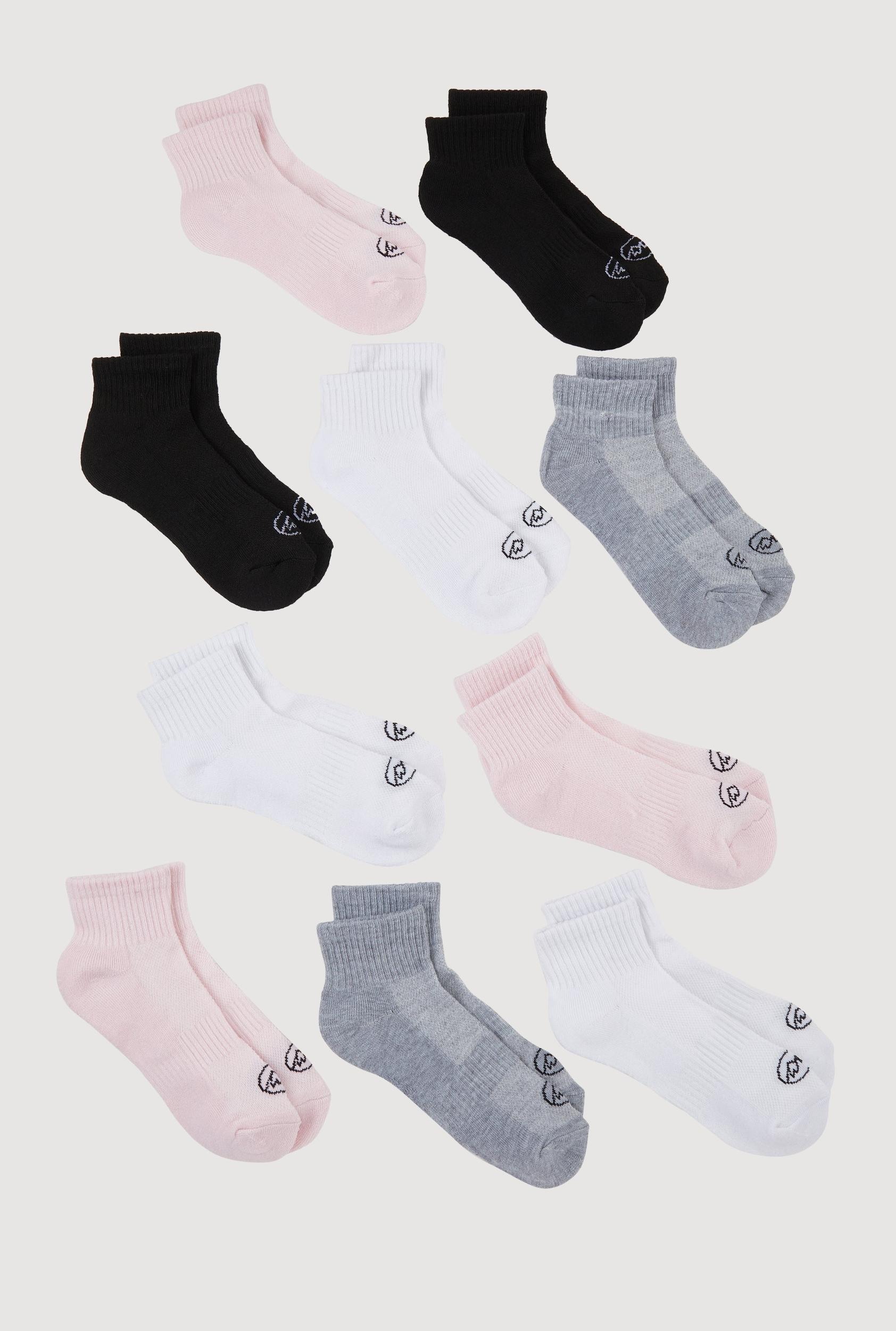 Assorted Performance Quarter Socks 10 Pack Size 4-10 Female Product Image