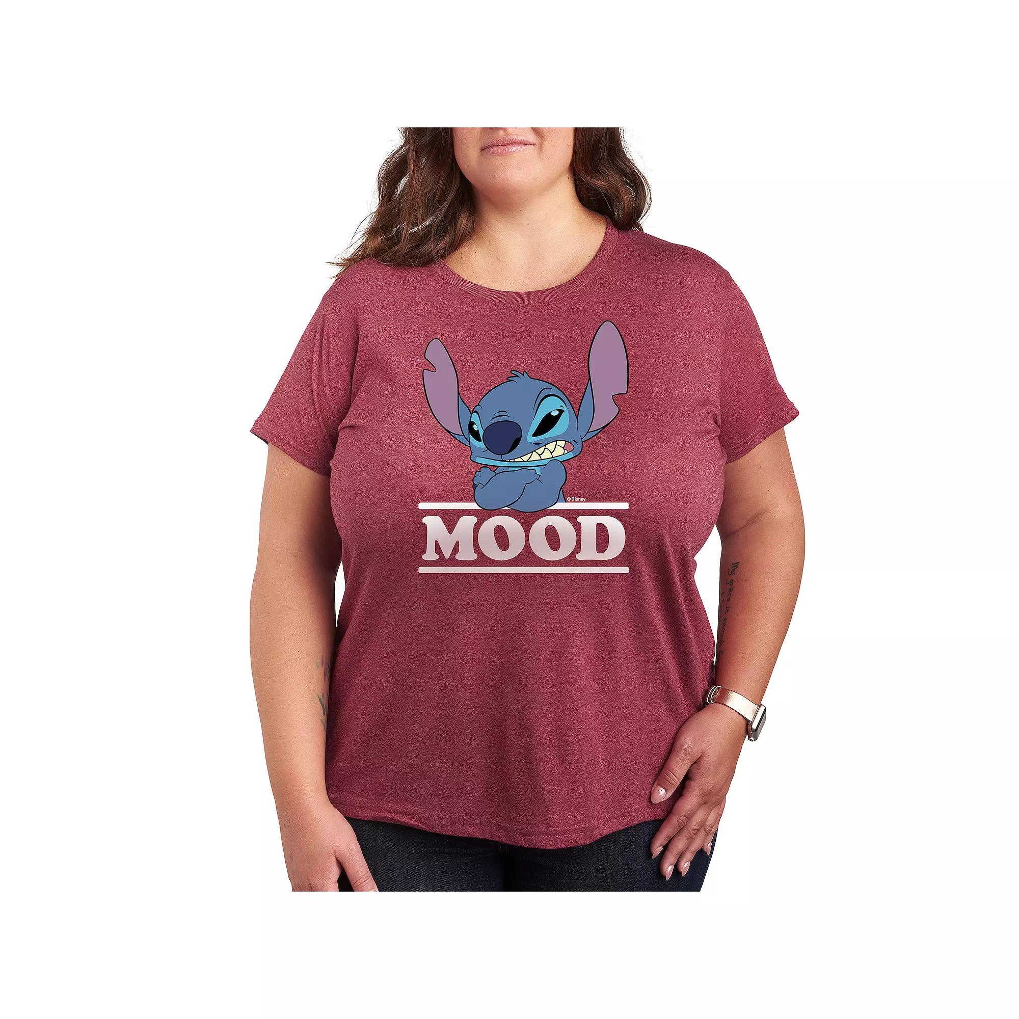 Disney's Lilo & Stitch Plus Mood Graphic Tee, Women's,  Product Image