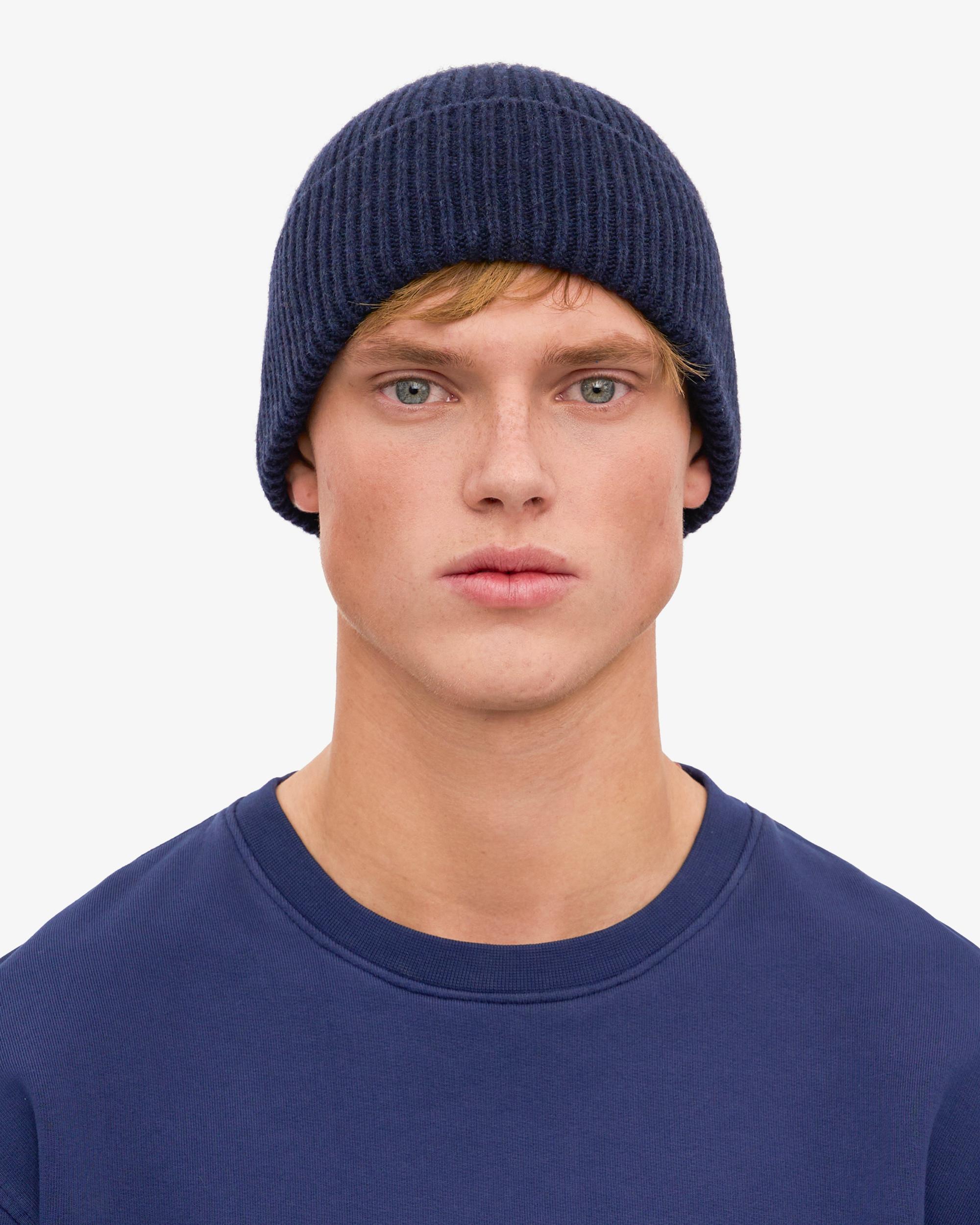 Merino Wool Beanie - Oxblood Red Product Image