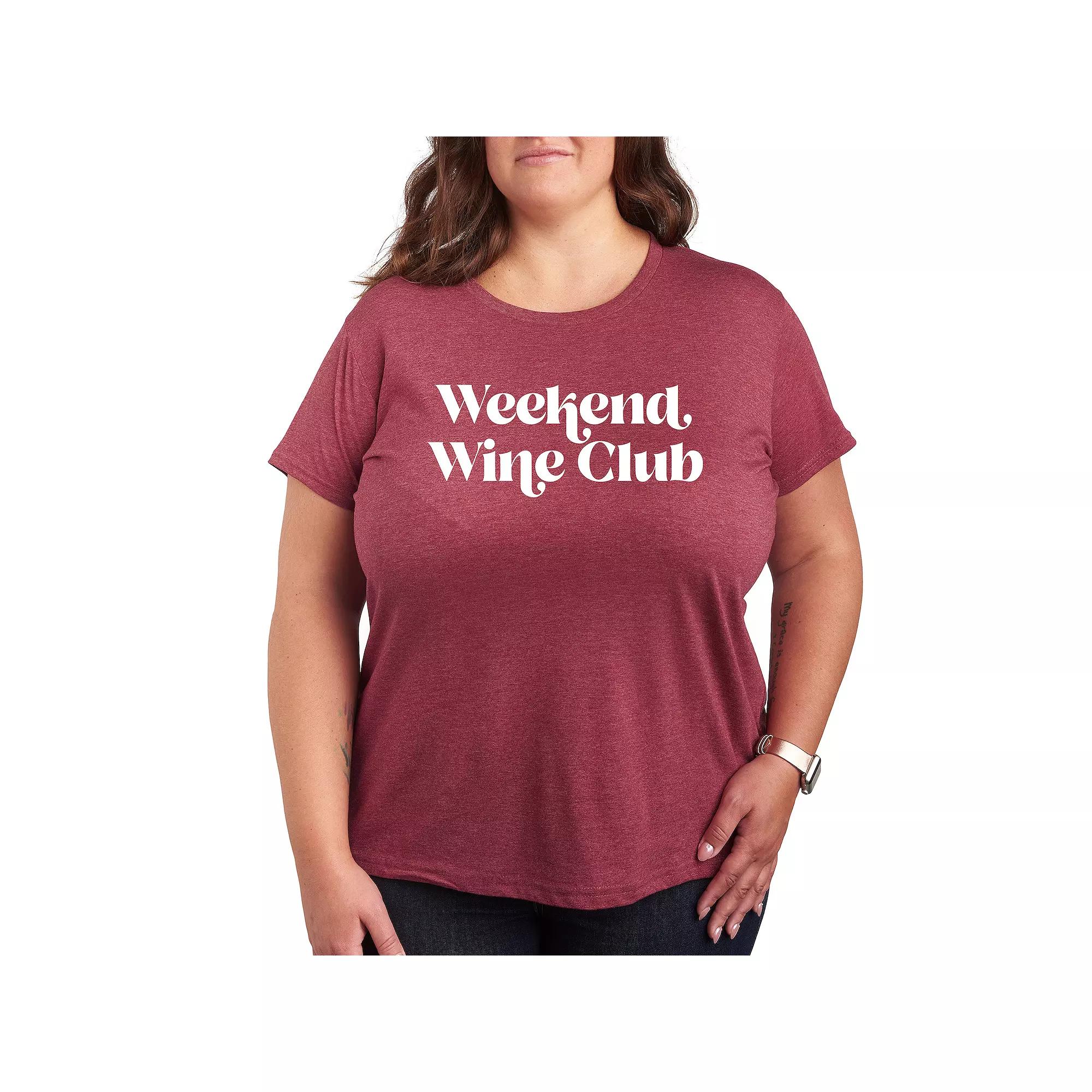 Plus Weekend Wine Club Graphic Tee, Women's,  Product Image