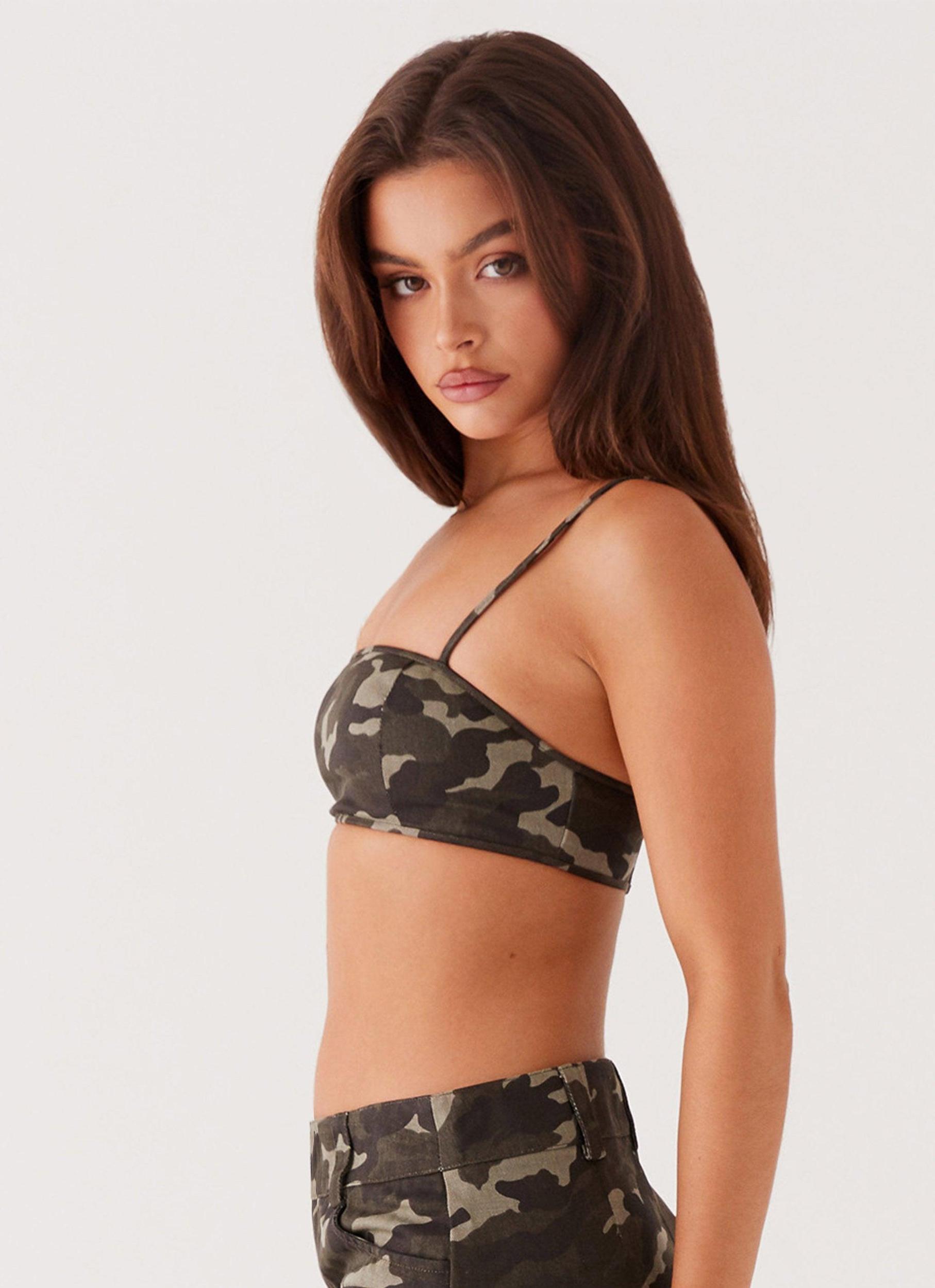 Underground Lust Crop Top - Camo Product Image