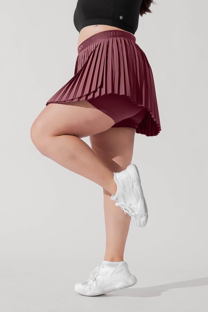Ace ‘em Pleated Skort - Desert Rose Product Image