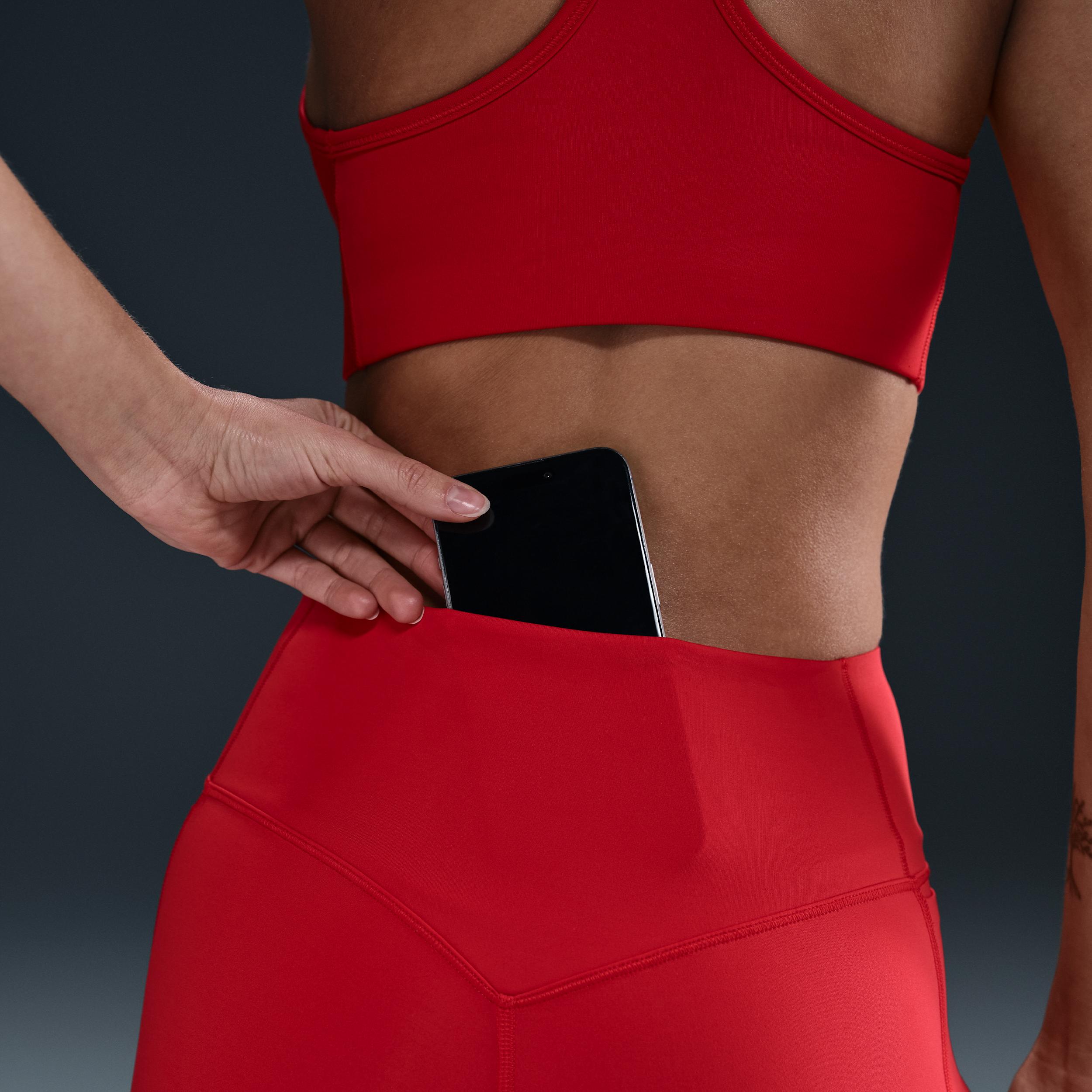 Nike Womens Universa High-Waisted 7/8 Leggings with No Front Seam | HQ6813-010 Product Image