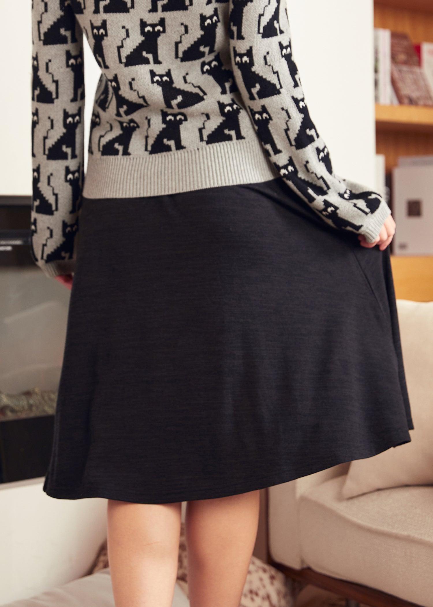 Excellence Attained Knit Midi Skirt Product Image