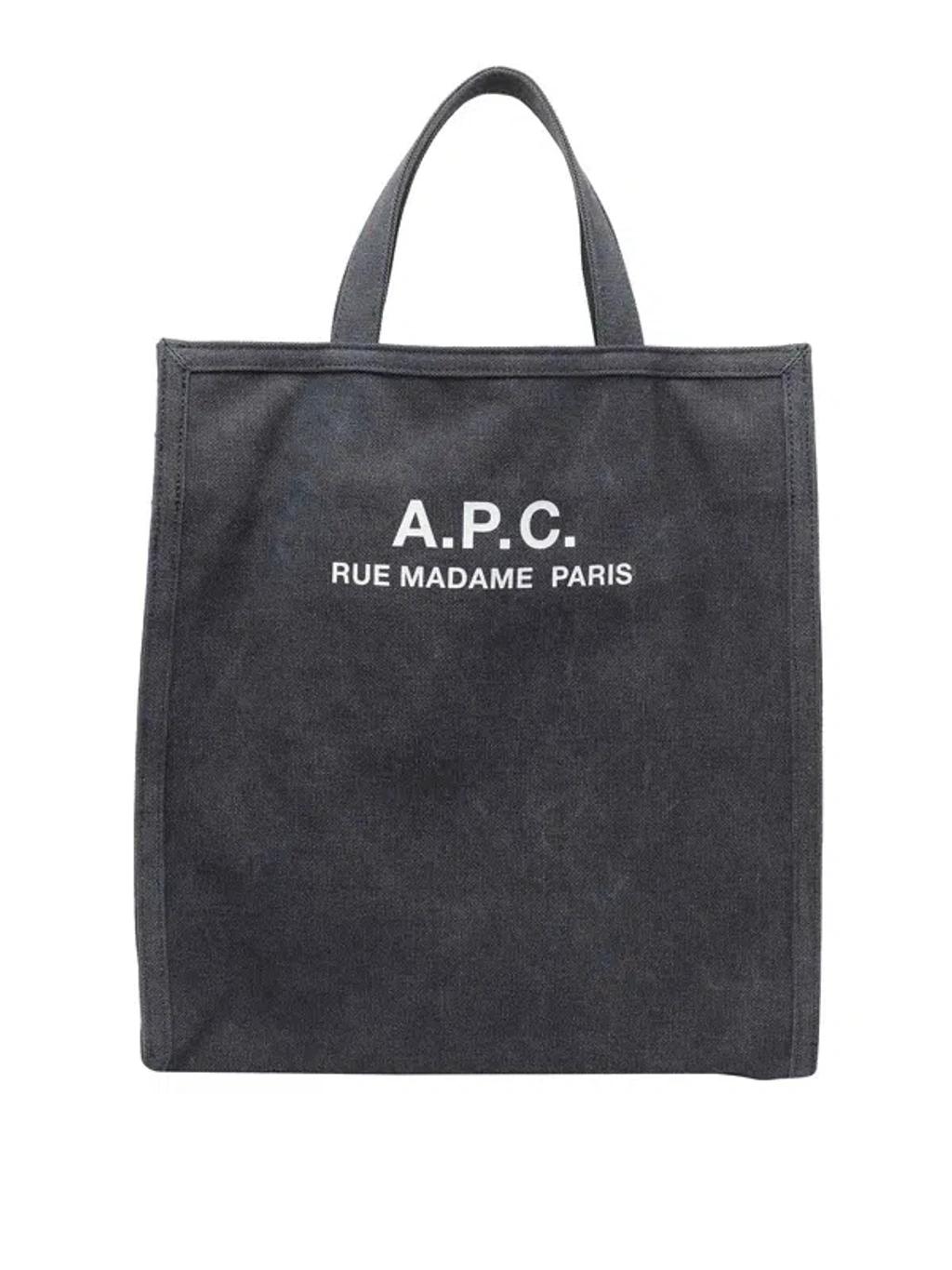 APC A.p.c. Men Recuperation Shopper Bag In Gray Product Image
