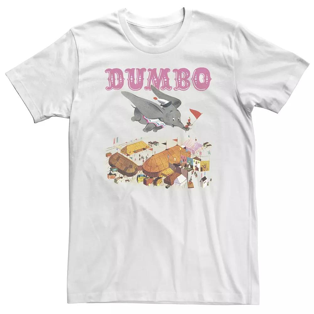 Big & Tall Disney Dumbo Vintage Story Book Style Flying Portrait Tee, Men's,  Product Image