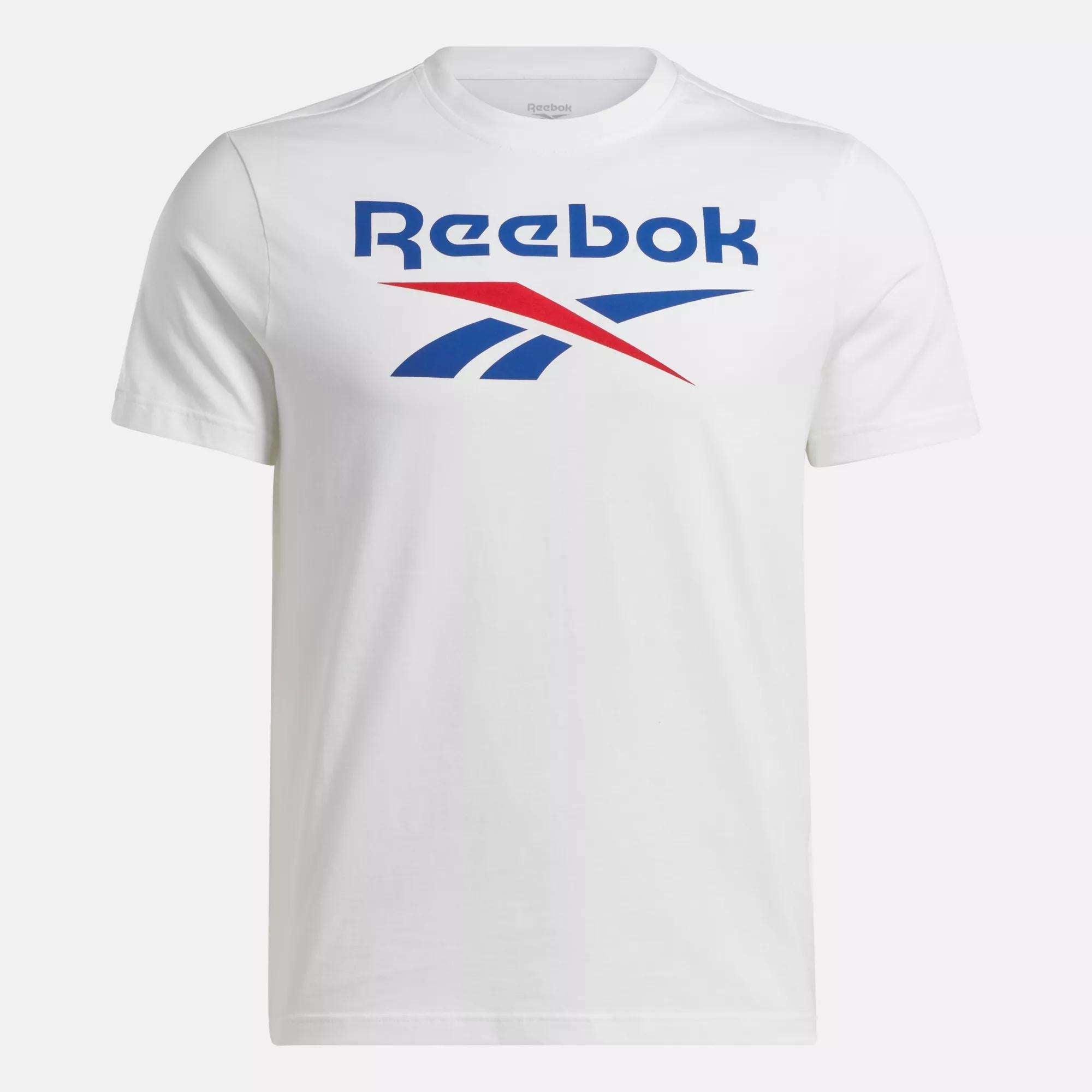 Men's Reebok Identity Big Stacked Logo T-Shirt Male Product Image