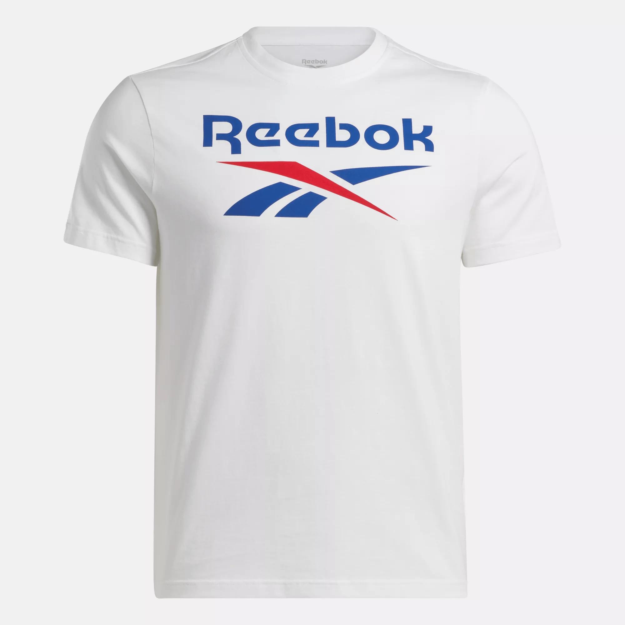 Men's Reebok Identity Big Stacked Logo T-Shirt Male Product Image