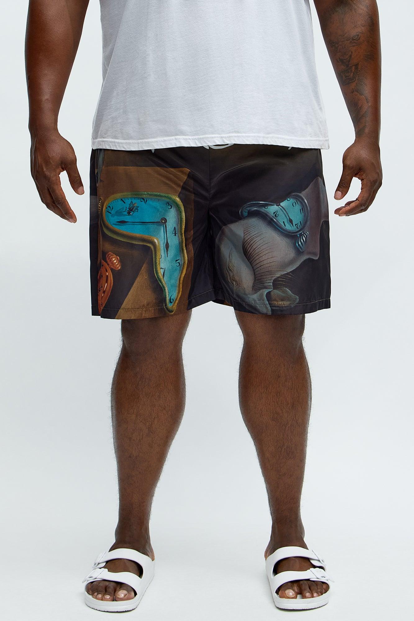 Salvador Dali Memory Printed Swim Trunk - Multi Color Product Image