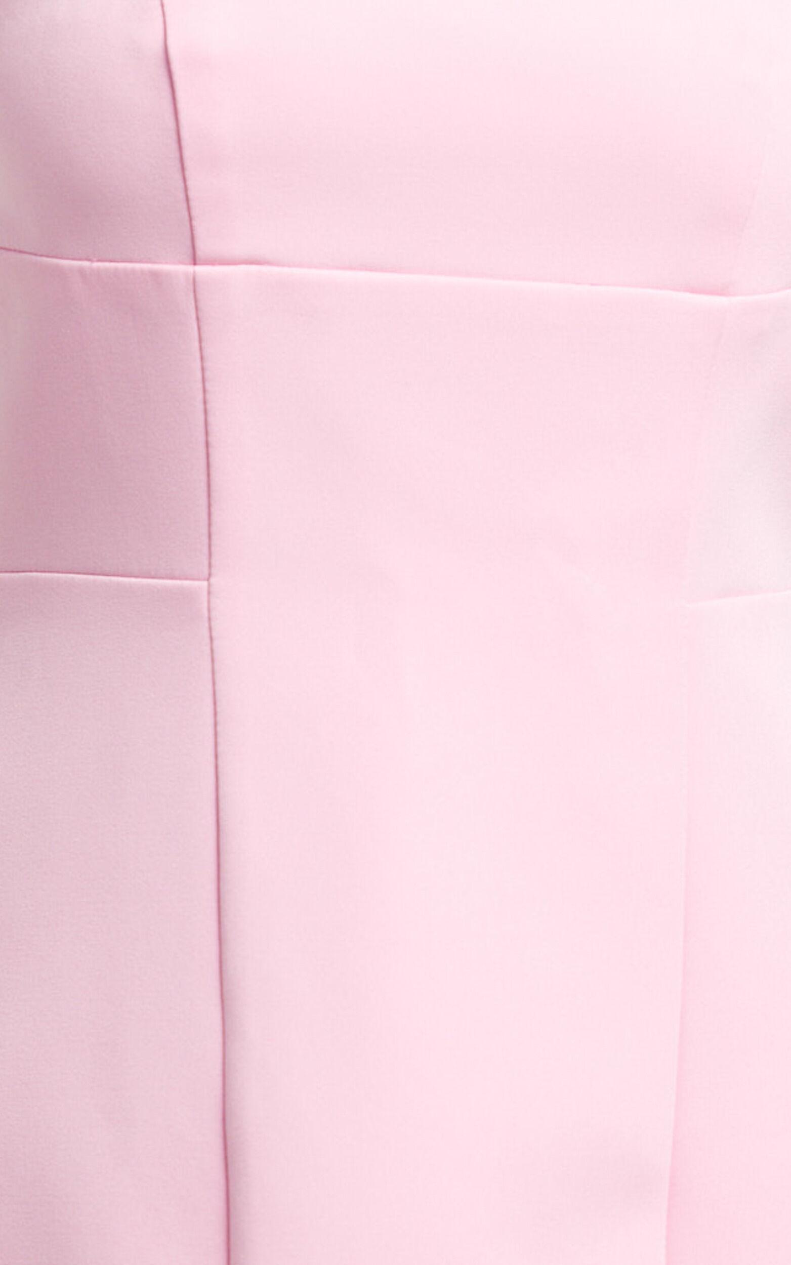 Catharine Mini Dress - Strapless A Line Dress in Pink Product Image