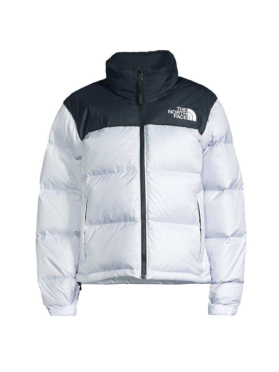 Womens Retro Nuptse Colorblocked Down Jacket Product Image