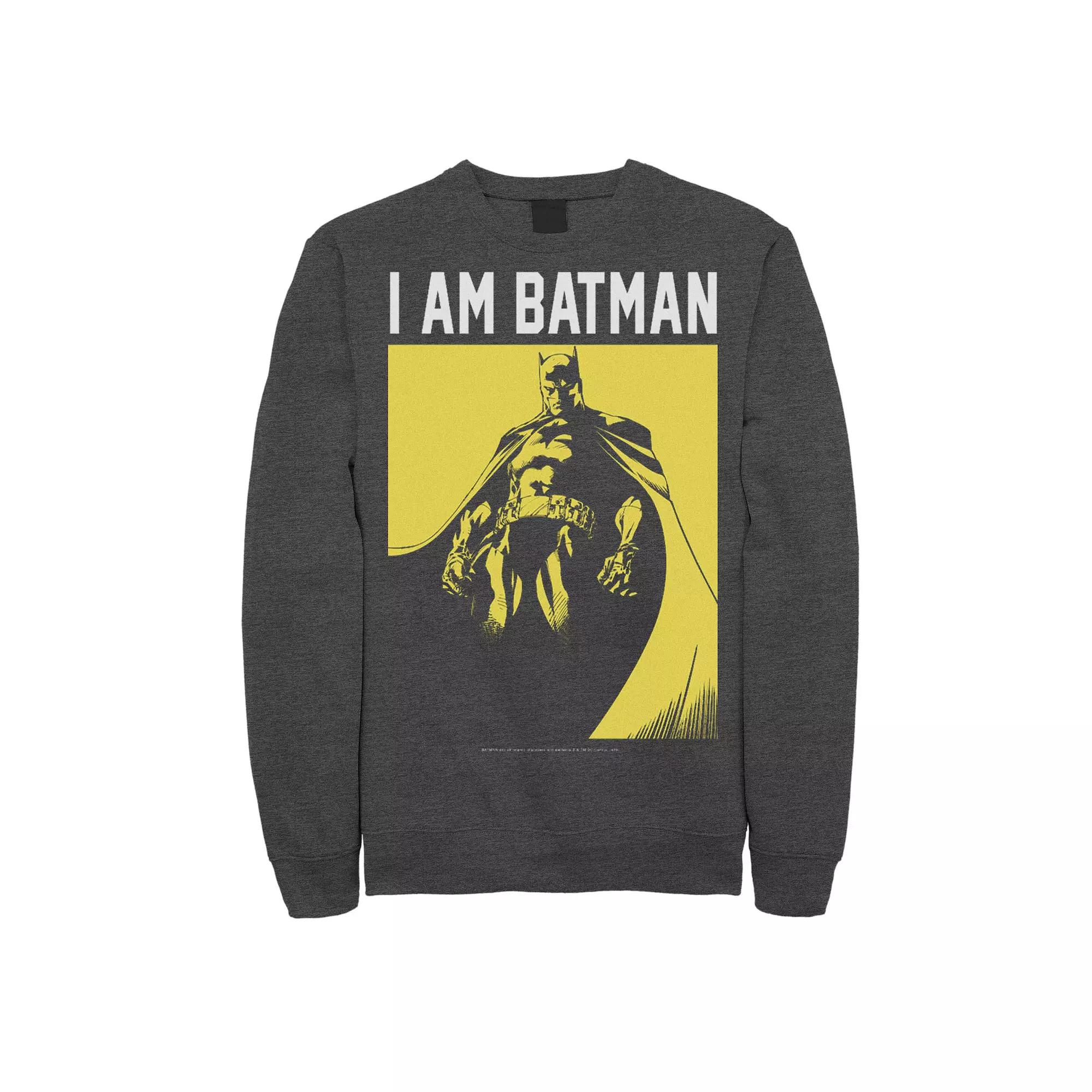 Men's I Am Batman Portrait Sweatshirt,  Product Image