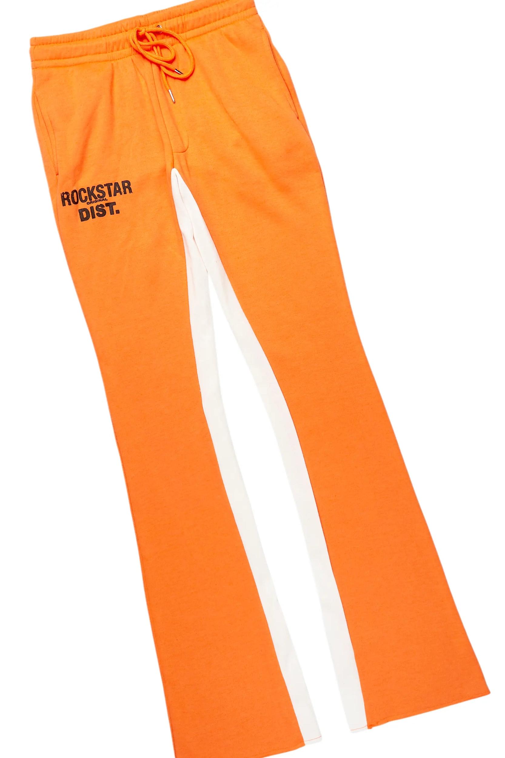 Lake Orange Hoodie/Baggy Track Pant Set Male Product Image