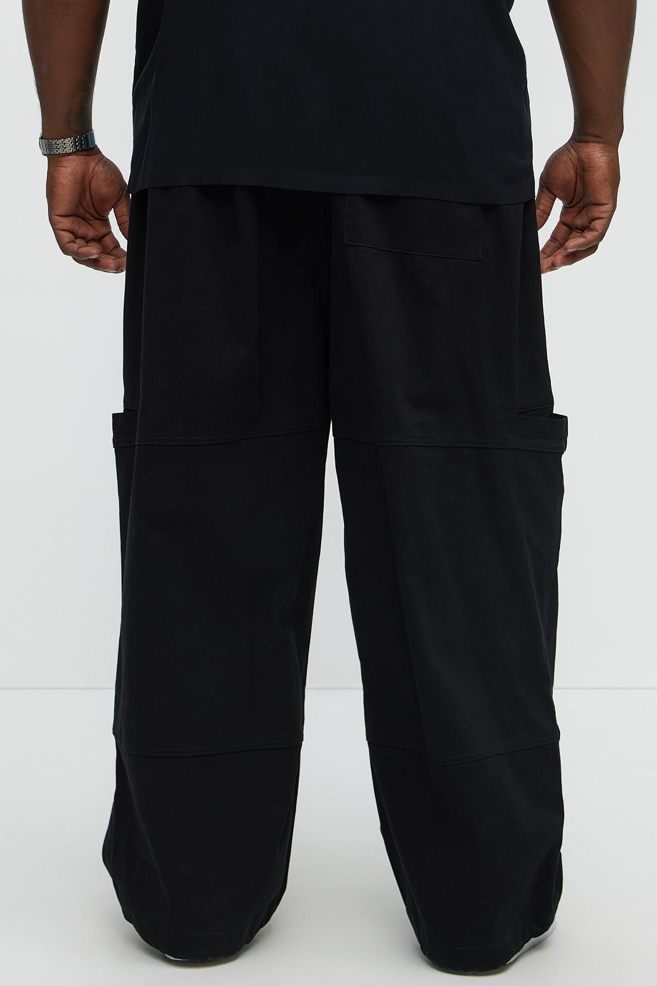 Baggy Damn Right Pants - Black Male Product Image