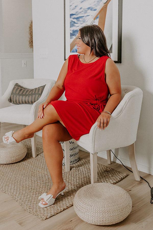 Block Party Chic Front Tie Mini Dress Curves Product Image