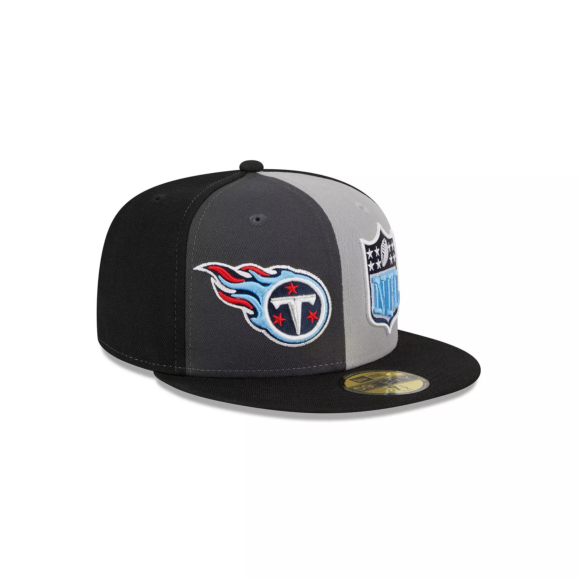 Men's New Era  Gray/Black Tennessee Titans 2023 Sideline 59FIFTY Fitted Hat, Size: 7 1/4, Grey Product Image