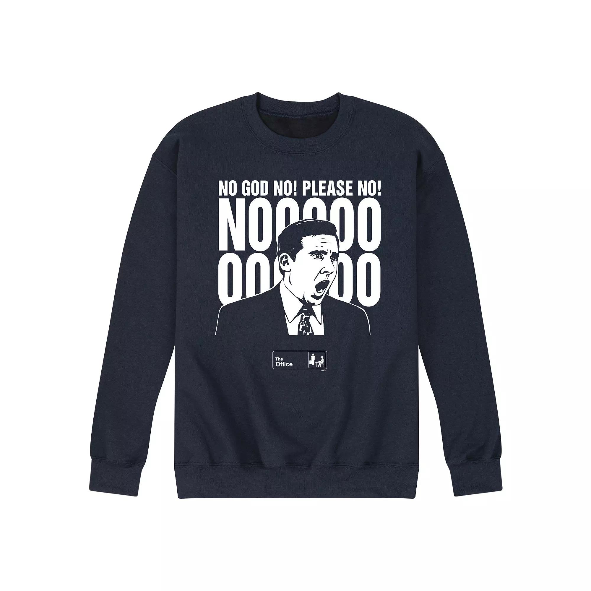 Men's The Office No God Please No Sweatshirt,  Product Image