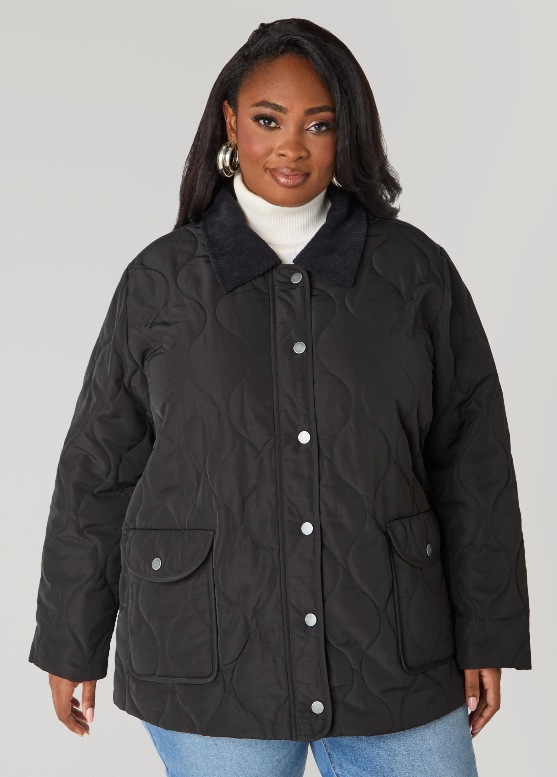 Corduroy Paneled Barn Jacket Product Image