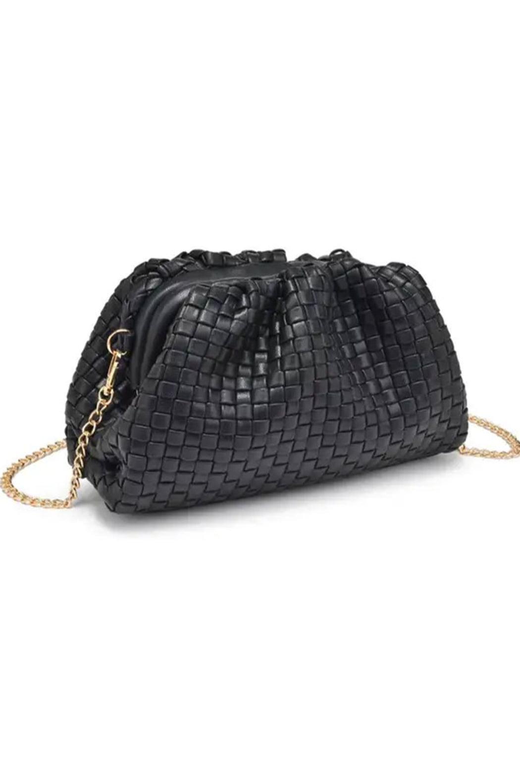 Tate Woven Frame Clutch Product Image