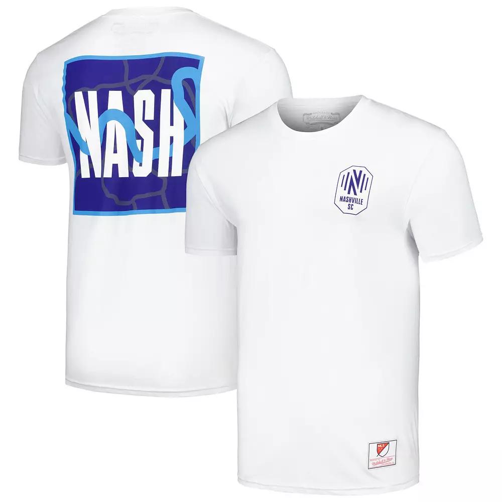 Men's Mitchell & Ness White Nashville SC 615 T-Shirt,  Product Image