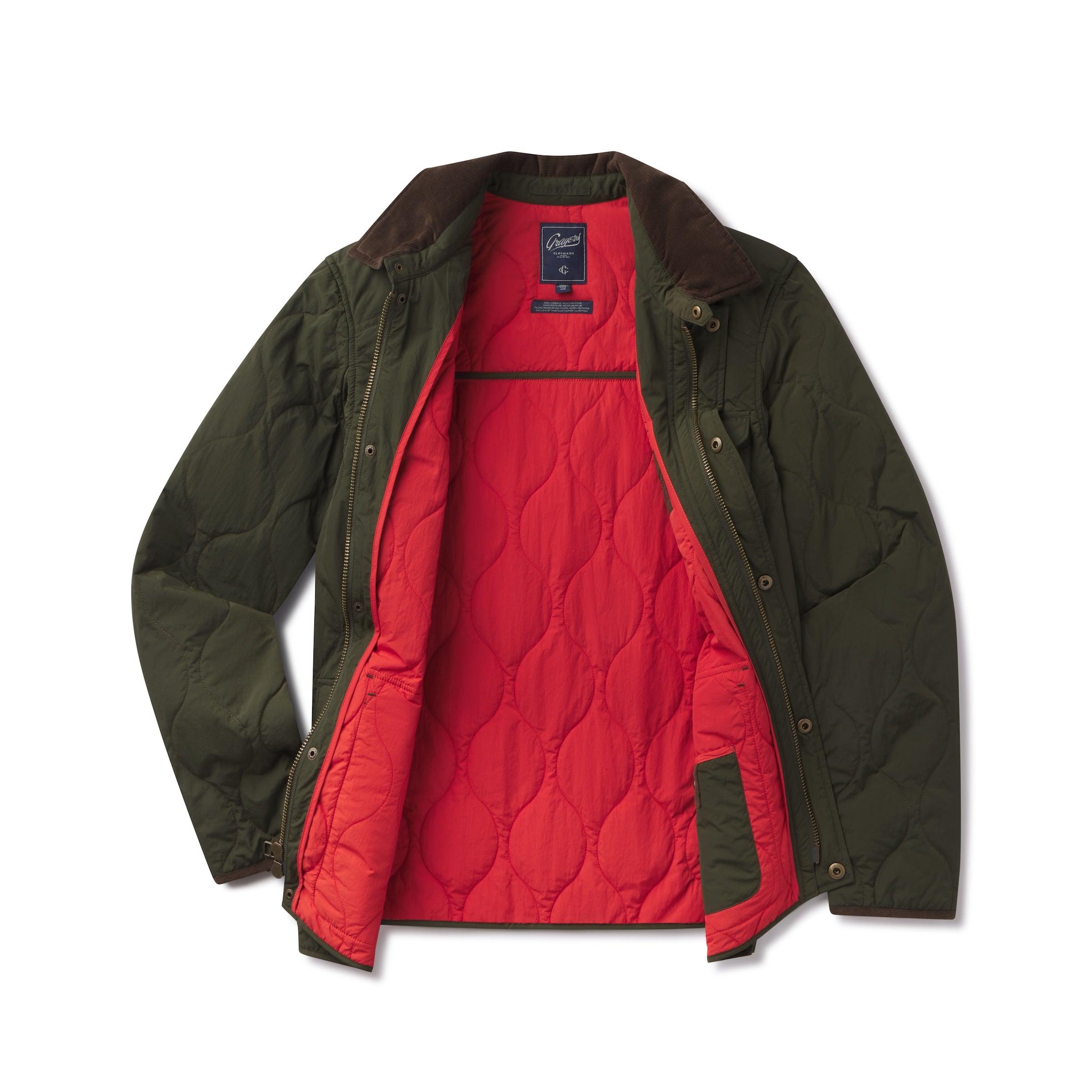 Andrew Lightweight Quilted Jacket - Olive Product Image