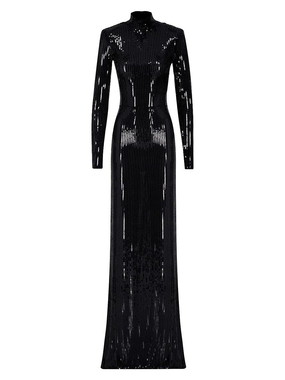 Womens Donyale Sequined Backless Dress Product Image