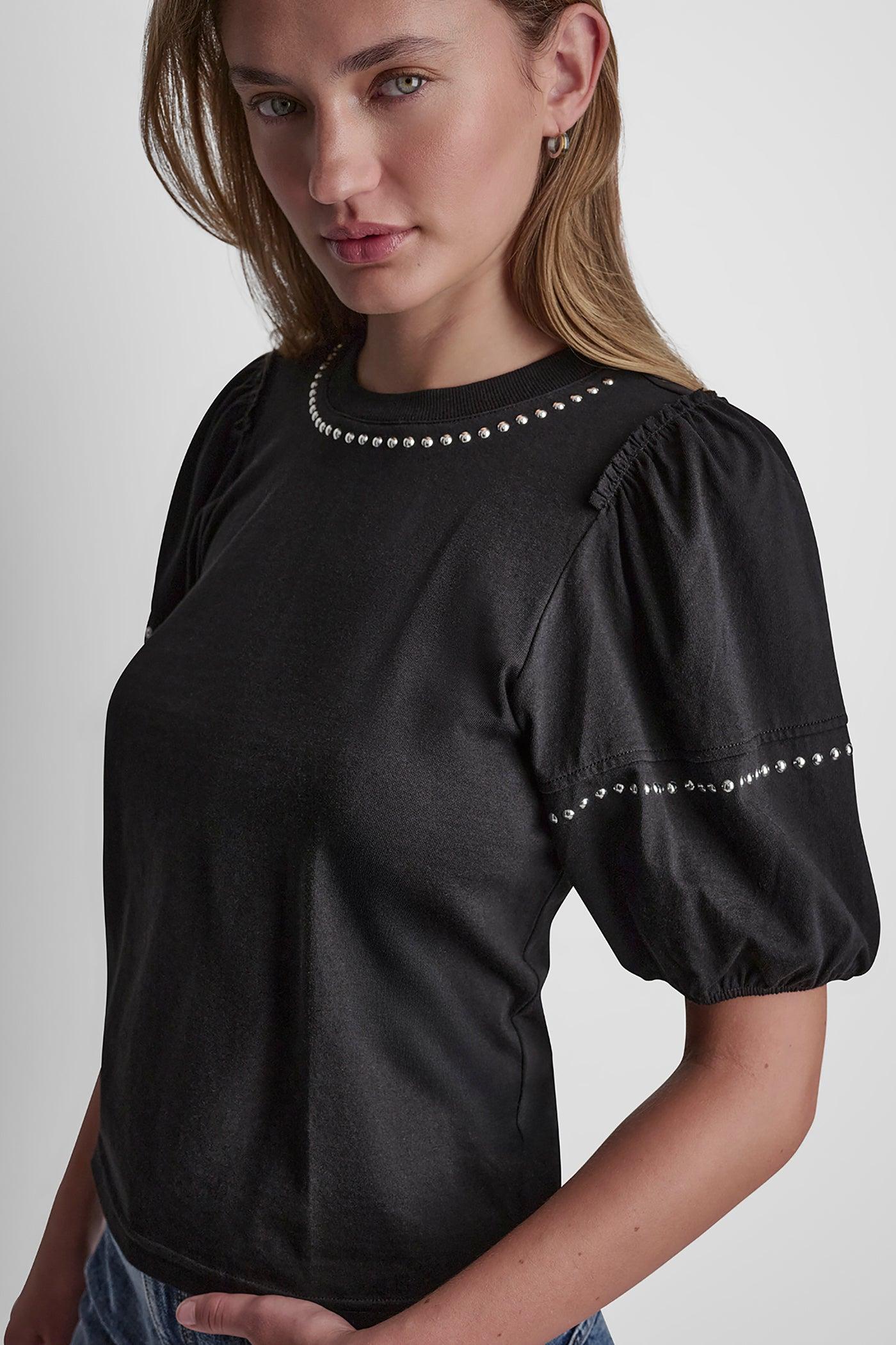 DOME STUDS MINI RUFFLE SHIRT Product Image