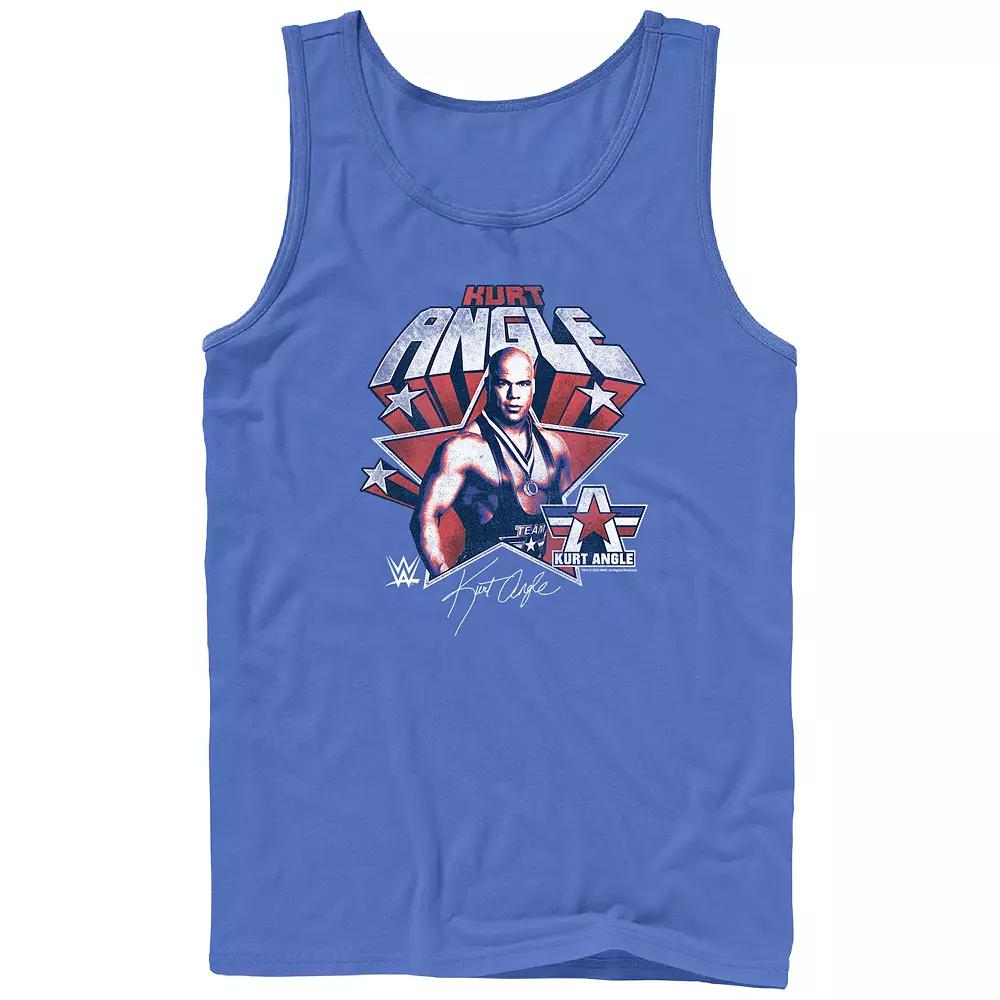 Men's WWE Kurt Angle Star Americana Graphic Tank Top,  Product Image