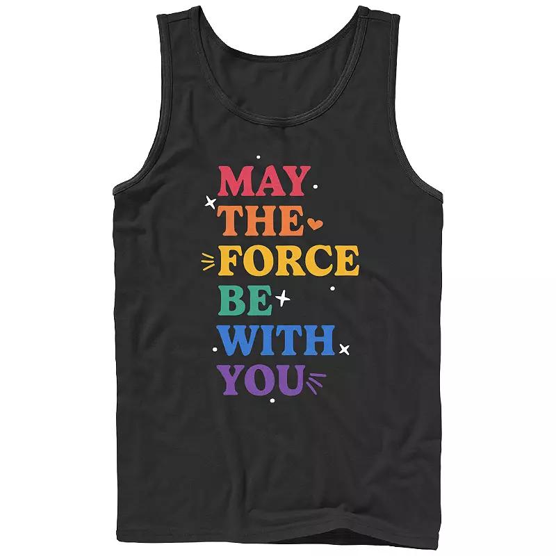 Men's Star Wars May The For Be With You Pride Graphic Tank,  Product Image