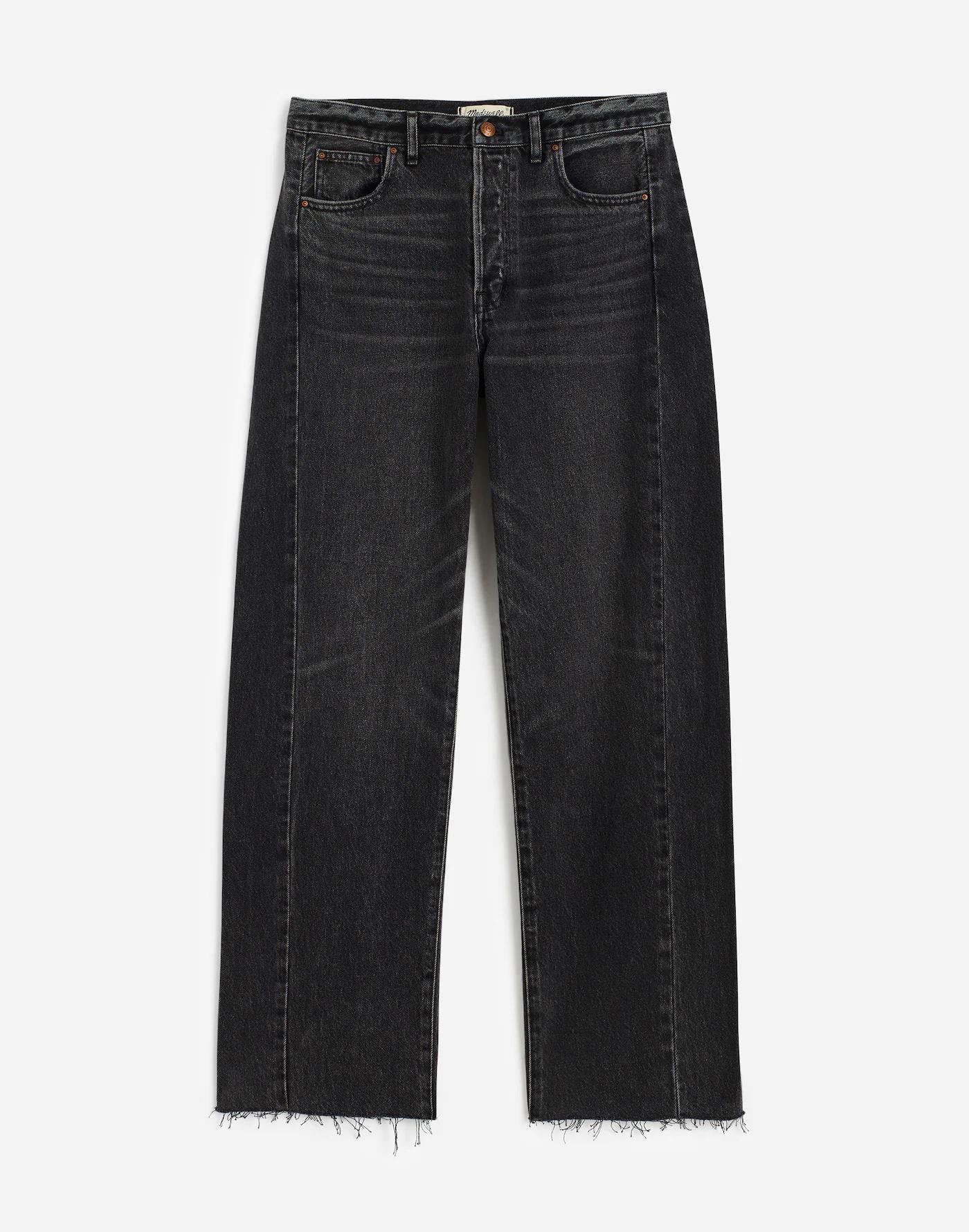 Tall Pieced Barrel-Leg Jeans Product Image