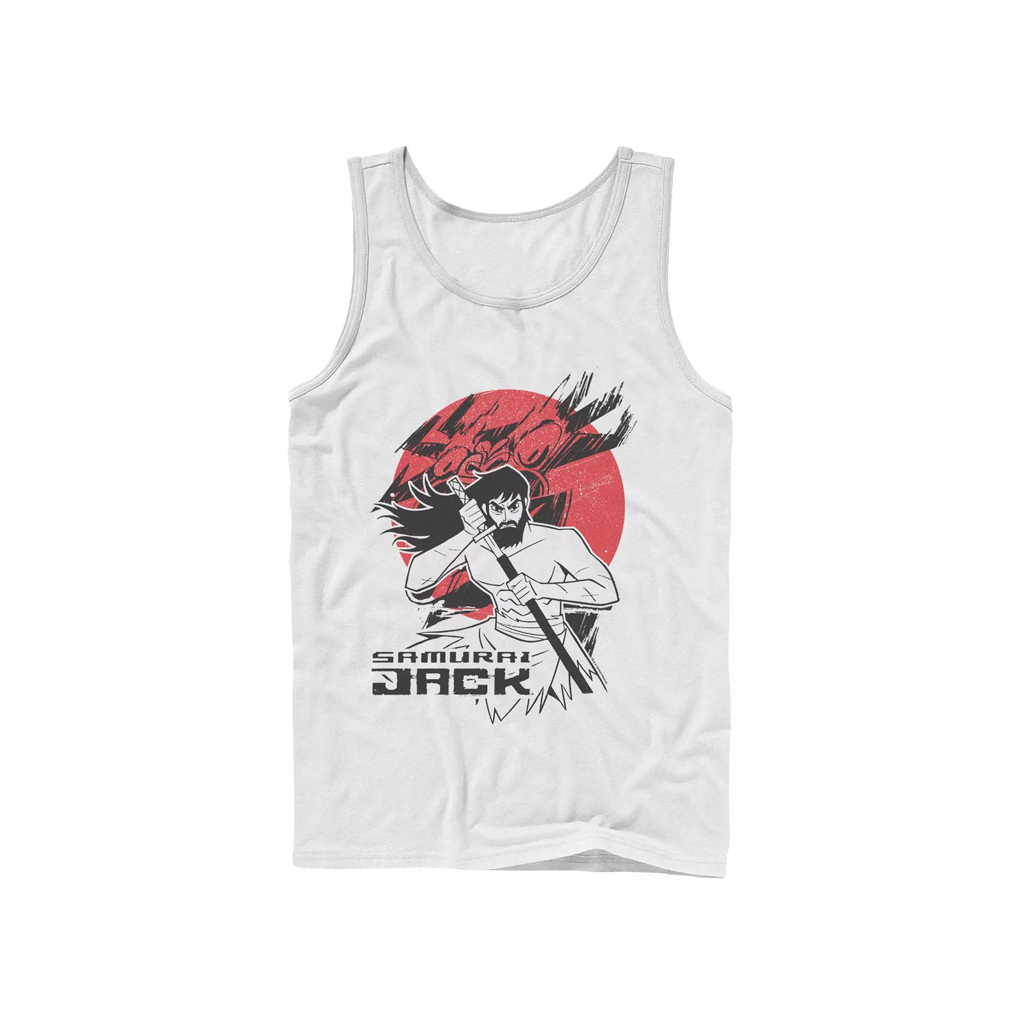Men's Cartoon Network Samurai Jack The Warrioer & The Sun Graphic Tank Top,  Product Image