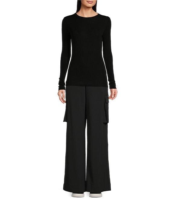 TILLEY Woven Mid Rise Pocketed Cargo Wide Leg Pant Product Image