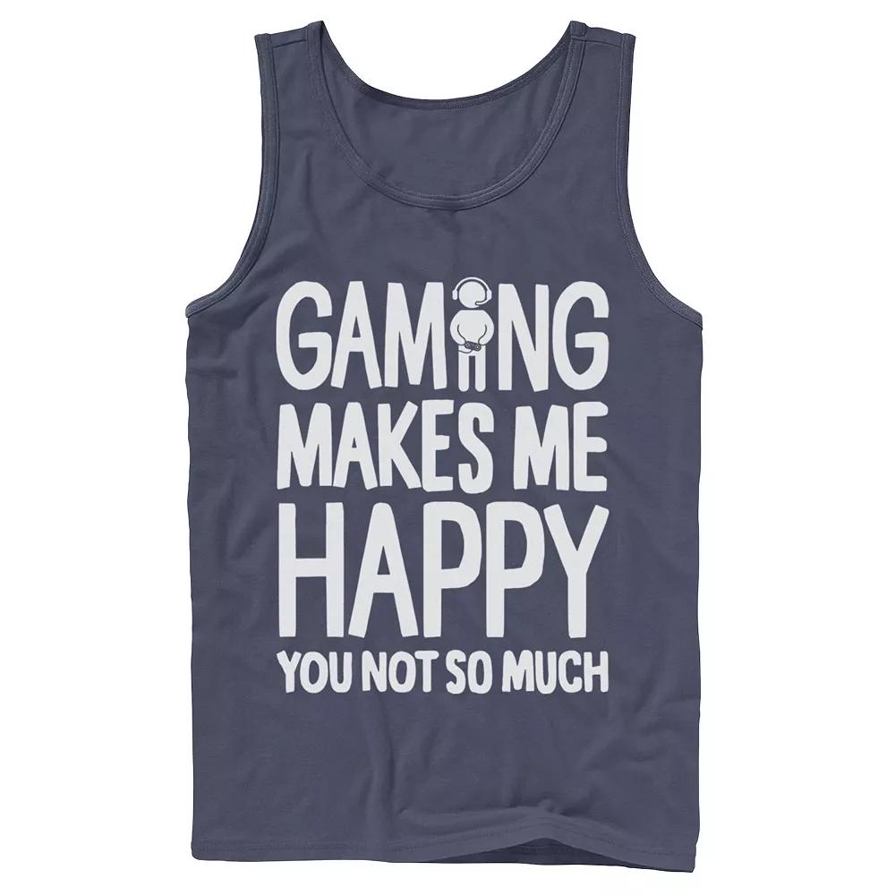 Men's Gaming Makes Me Happy You Not So Much Gamer Tank Top,  Product Image