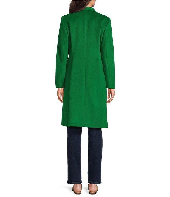 DKNY by Donna Karan Shawl Collar One Button Wool Blend Coat Product Image