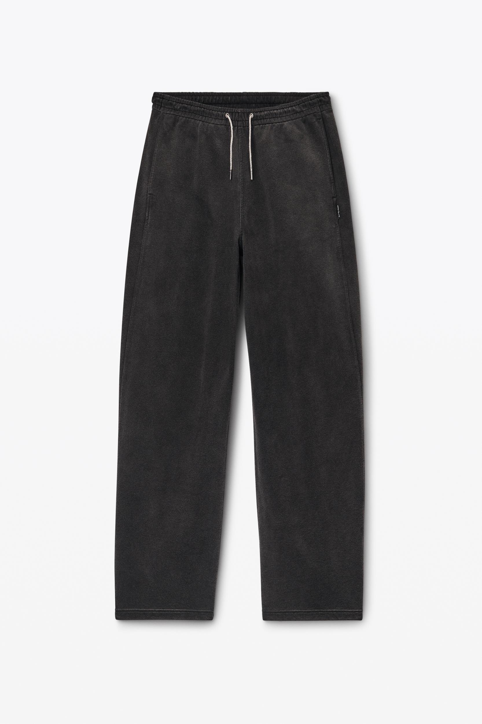 Sweatpant In Cotton Terry With Crystal Hotfix Drawcord Product Image