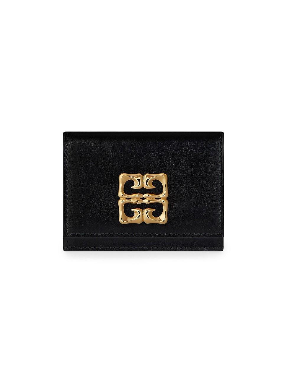 Womens 4G Liquid Card Holder in Box Leather Product Image