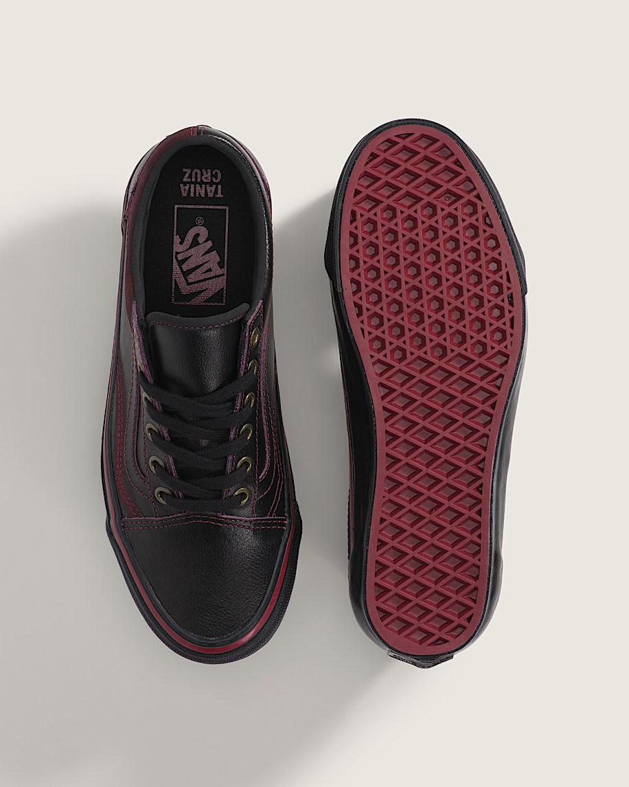 Premium Old Skool Tania Shoe in Dark Red / Black| Vans US Product Image