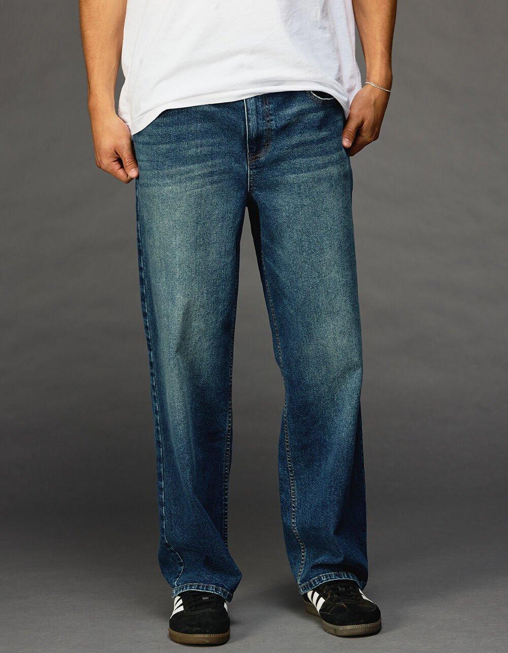 RSQ Mens Loose Fit Jeans - MEDIUM STONE Product Image