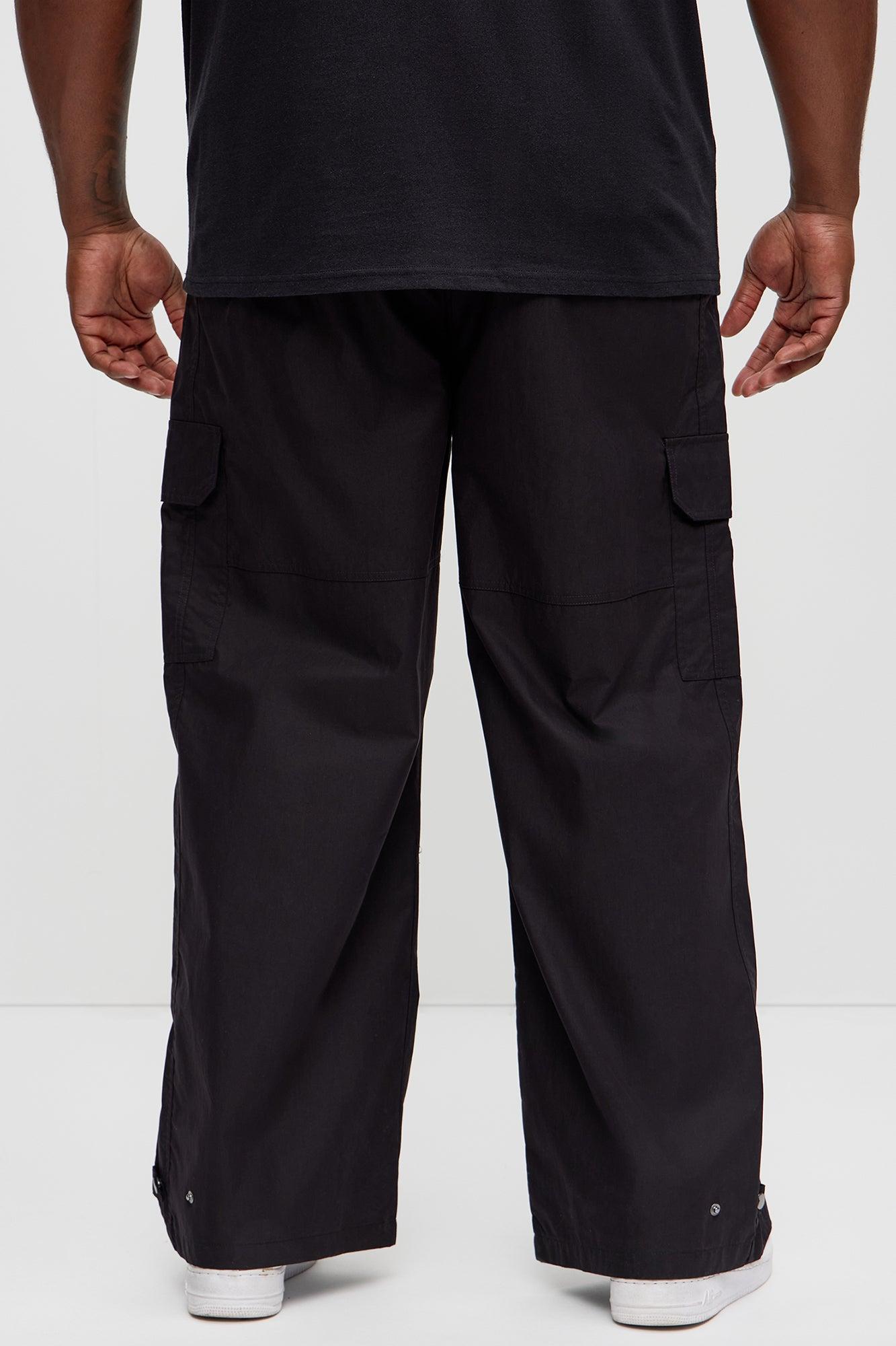 At The Time Baggy Cargo Pants - Black Product Image