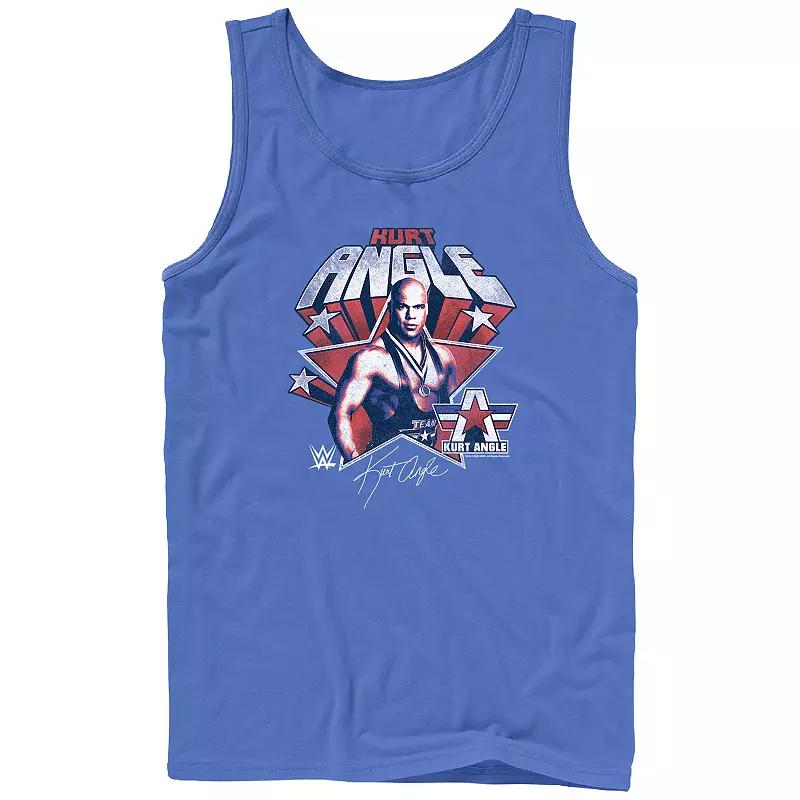 Men's WWE Kurt Angle Star Americana Graphic Tank Top,  Product Image