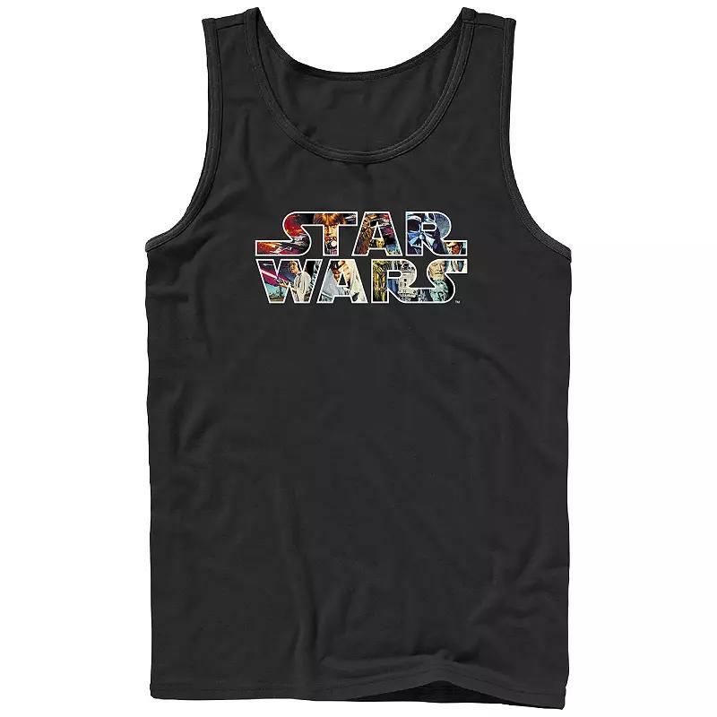 Men's Star Wars Scenes Filled Logo Graphic Tank Top,  Product Image