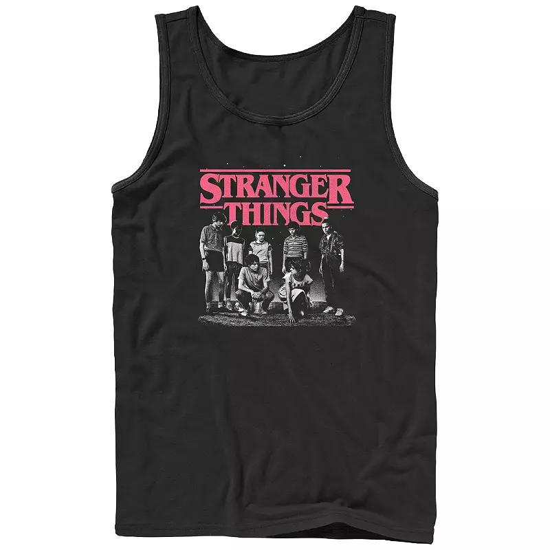 Mens Netflix Stranger Things Kids Scene Graphic Tank Top Product Image