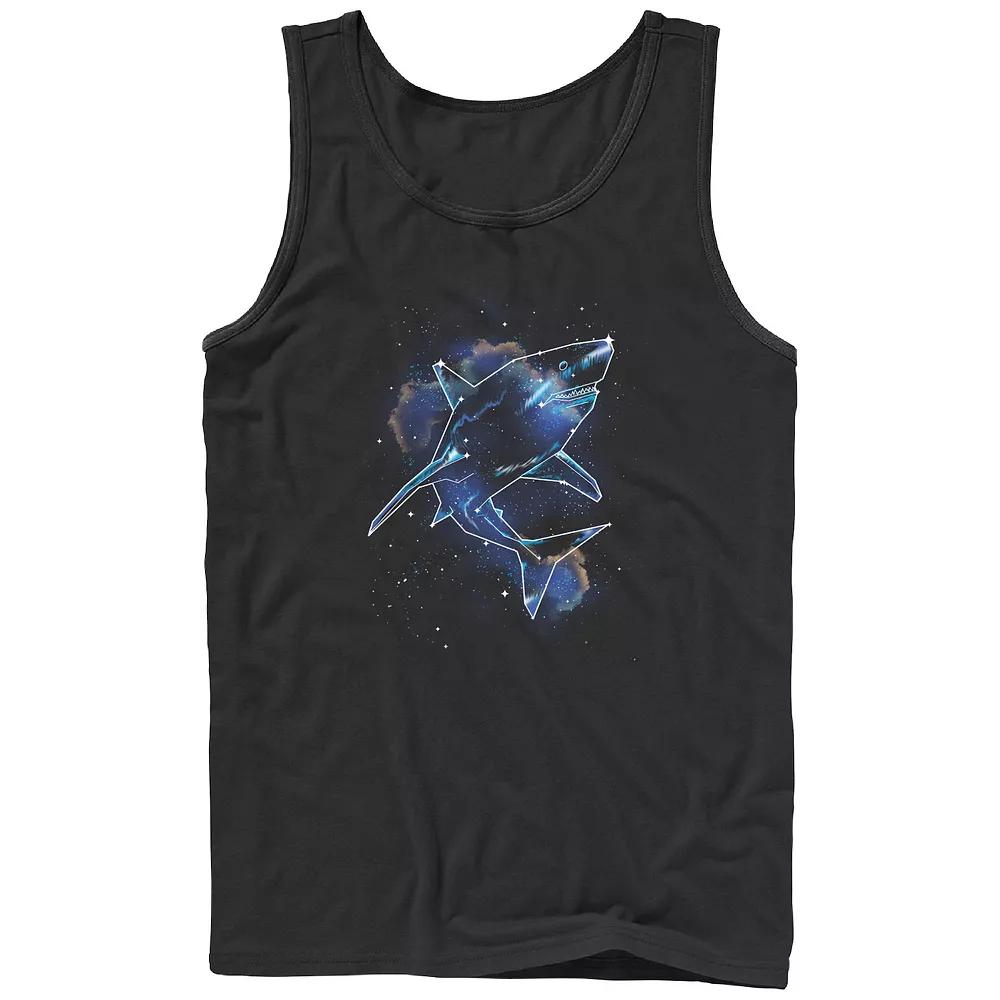 Men's Shark Galaxy Graphic Tank,  Product Image