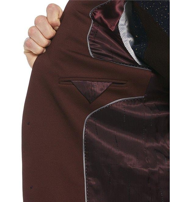 Perry Ellis Slim Fit Stretch Solid Knit Suit Separates Jacket Product Image