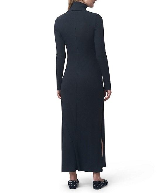Splendid X Cella Jane Blog Ribbed Knit Turtle Neck Long Sleeve A-Line Maxi Dress Product Image