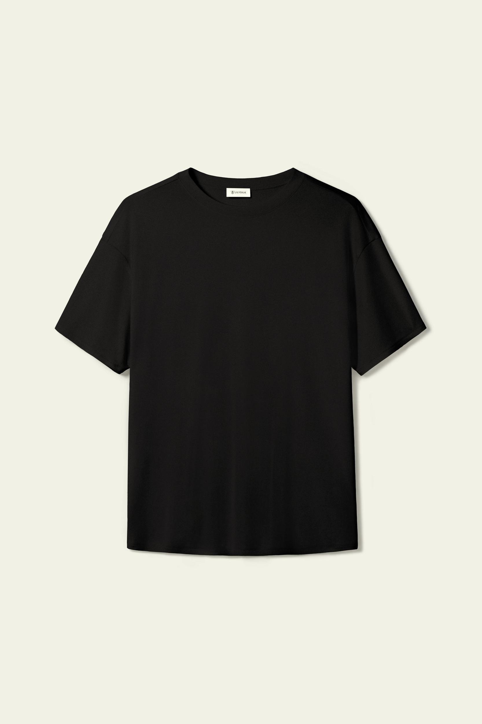 Oversized Silk Jersey Tee Product Image
