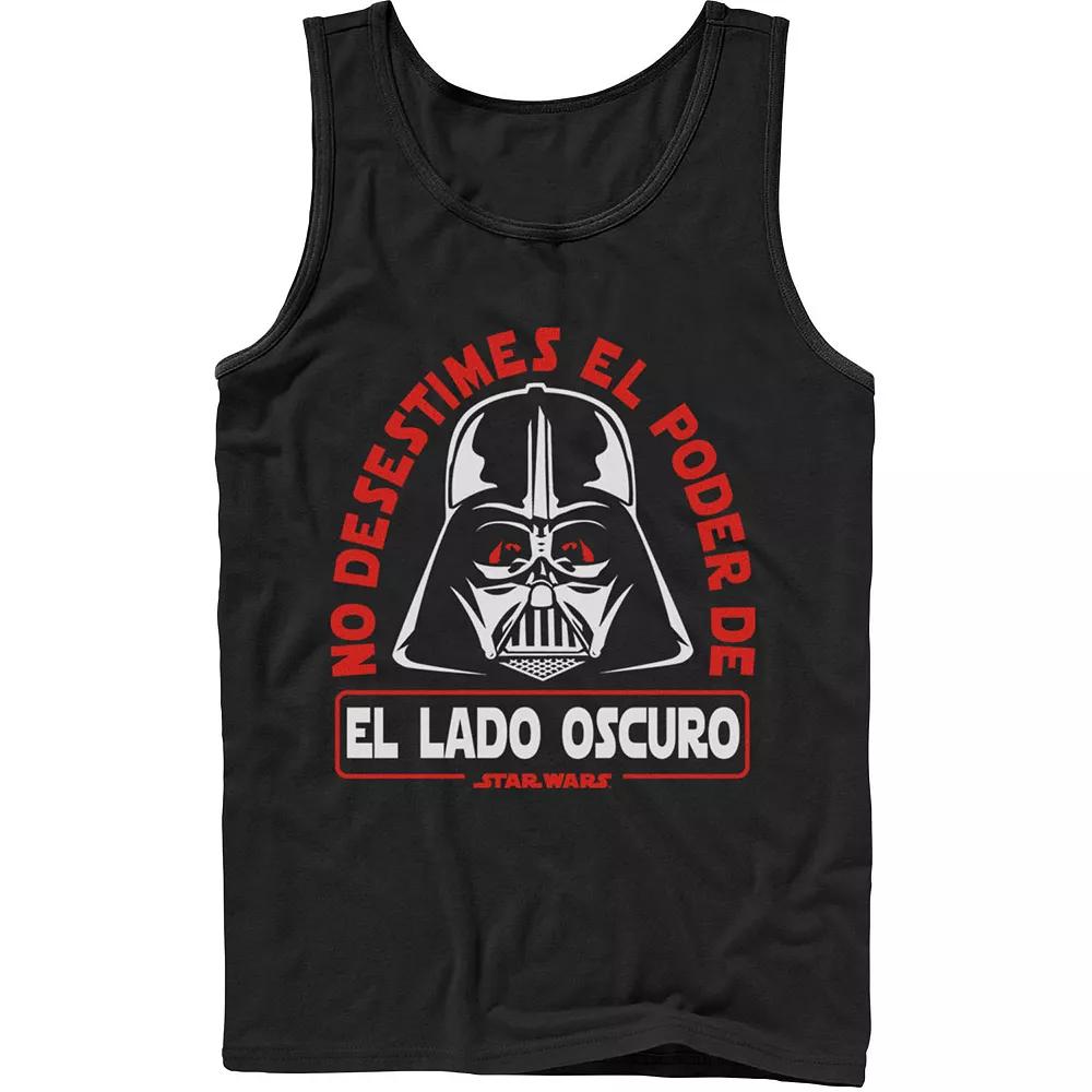 Men's Star Wars No Desestimes El Poder Poder De El Lad Oscuro Tank Top,  Product Image